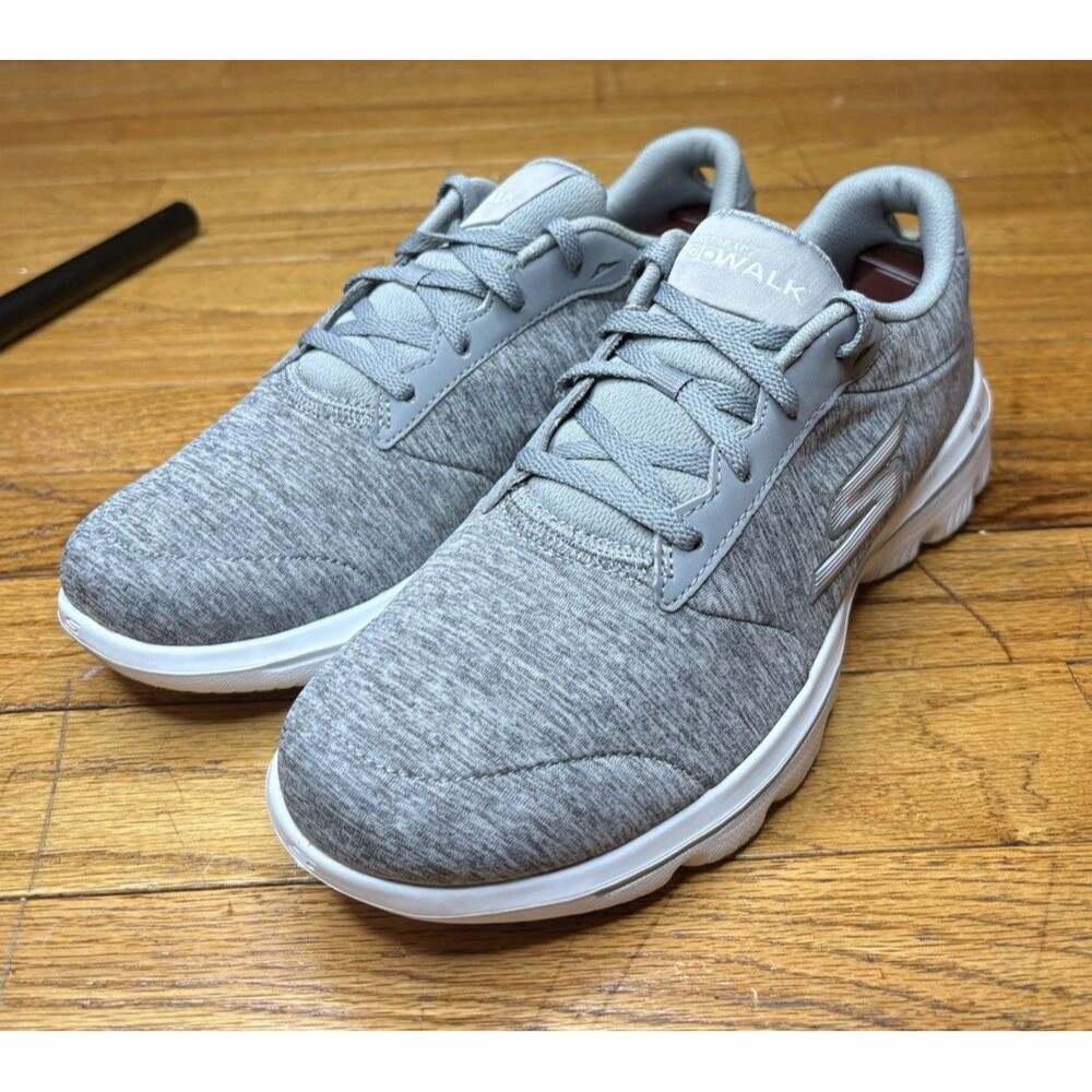 Skechers Go Walk Shoes Evolution Ultra 60 Gray Pink Quick Fit Women’s Sz 8.5 - Picture 5 of 11